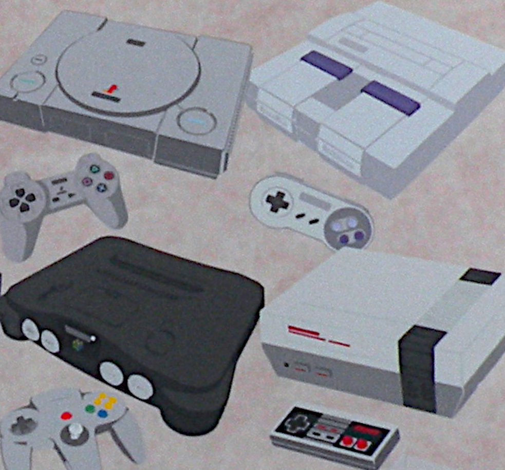 Consoles de jeux vidéo.